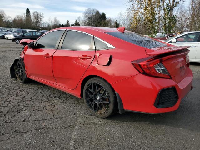 2HGFC1E51JH700457 - 2018 HONDA CIVIC SI RED photo 2