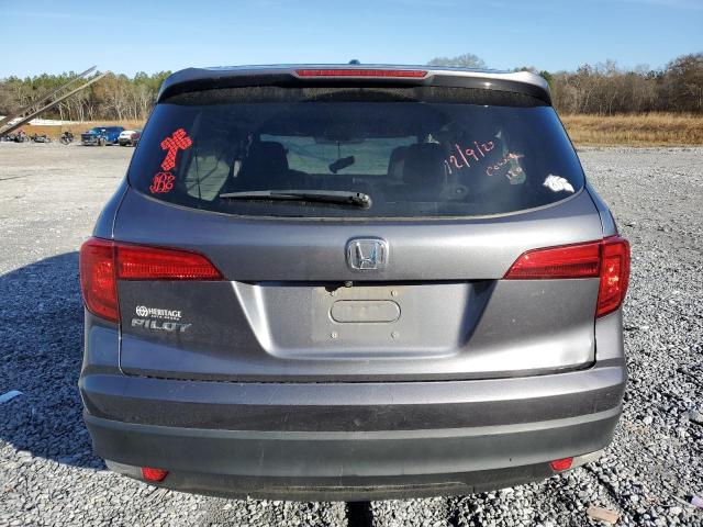 5FNYF5H50HB044298 - 2017 HONDA PILOT EXL GRAY photo 6