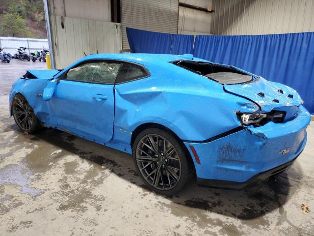 1G1FK1R63N0133918 - 2022 CHEVROLET CAMARO ZL1 BLUE photo 2
