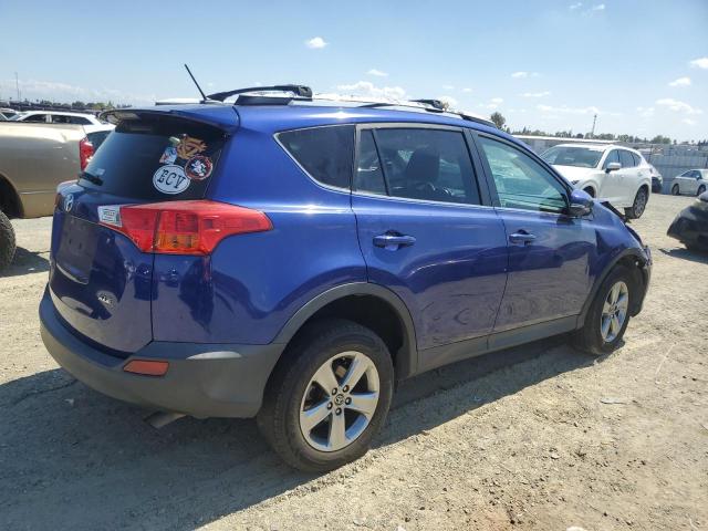 2T3WFREV2FW142839 - 2015 TOYOTA RAV4 XLE BLUE photo 3