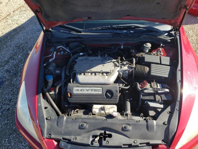 1HGCM82664A003410 - 2004 HONDA ACCORD EX RED photo 11