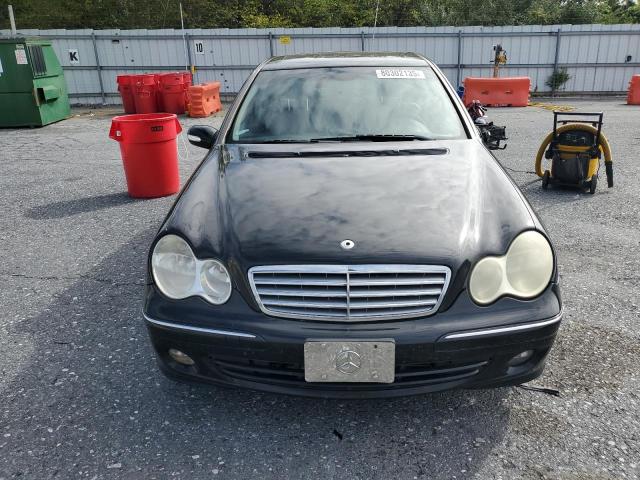 WDBRF92HX7F873399 - 2007 MERCEDES-BENZ C 280 4MATIC BLACK photo 5