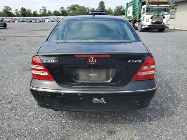 WDBRF92HX7F873399 - 2007 MERCEDES-BENZ C 280 4MATIC BLACK photo 6