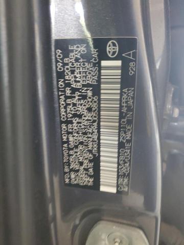 JTKKU4B49AJ053806 - 2010 TOYOTA SCION XD CHARCOAL photo 12