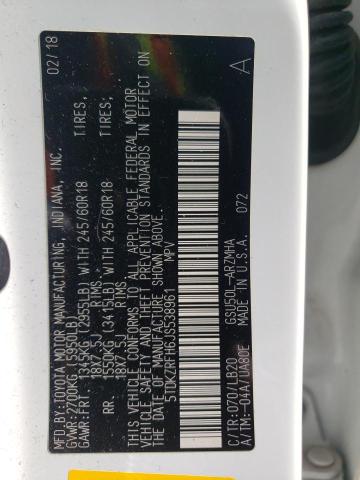 5TDKZRFH6JS538961 - 2018 TOYOTA HIGHLANDER SE თეთრი ფოტო 14