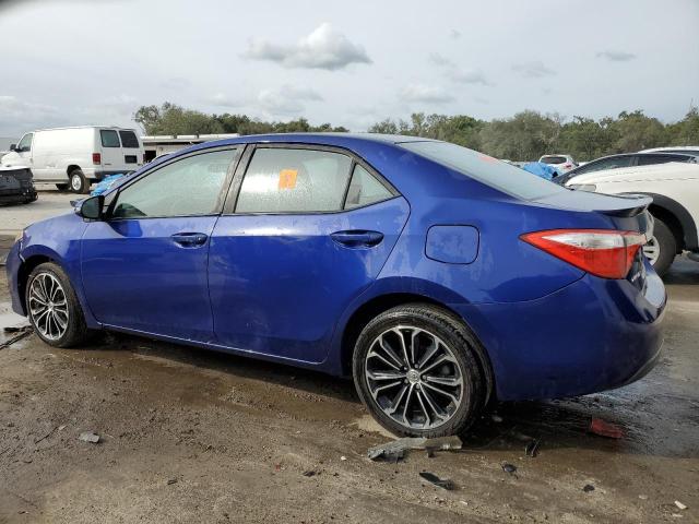 2T1BURHEXEC053822 - 2014 TOYOTA COROLLA L BLUE photo 2