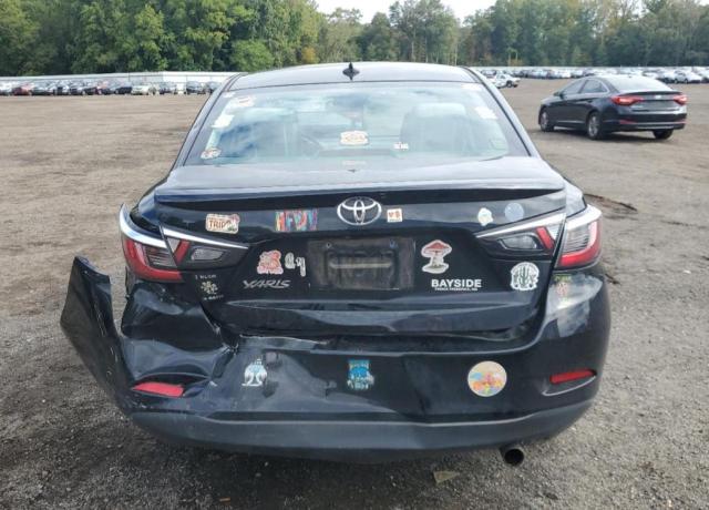 3MYDLBYV4KY500757 - 2019 TOYOTA YARIS L BLACK photo 6