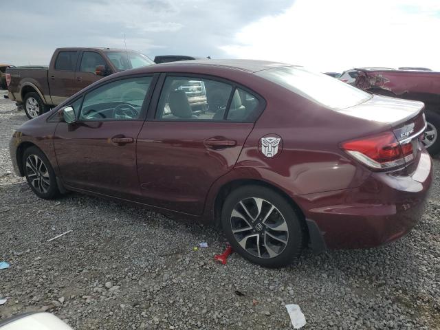 19XFB2F98DE018152 - 2013 HONDA CIVIC EXL ბურგუნდია ფოტო 2