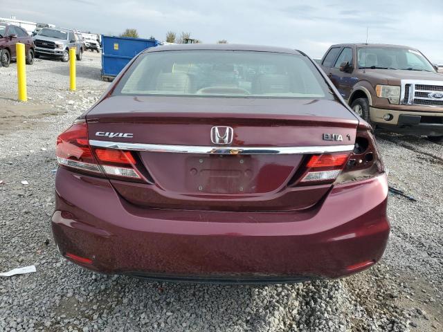 19XFB2F98DE018152 - 2013 HONDA CIVIC EXL ბურგუნდია ფოტო 6