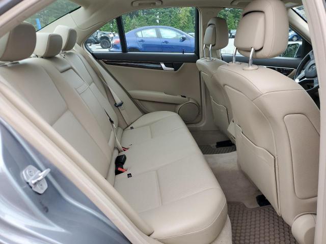 WDDGF8BB8CA707345 - 2012 MERCEDES-BENZ C 300 4MATIC GRAY photo 10