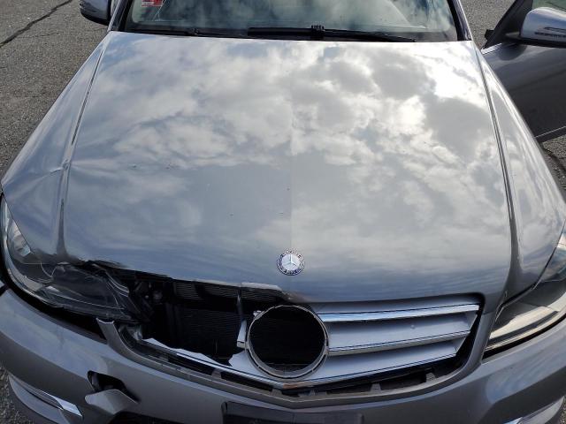 WDDGF8BB8CA707345 - 2012 MERCEDES-BENZ C 300 4MATIC GRAY photo 11