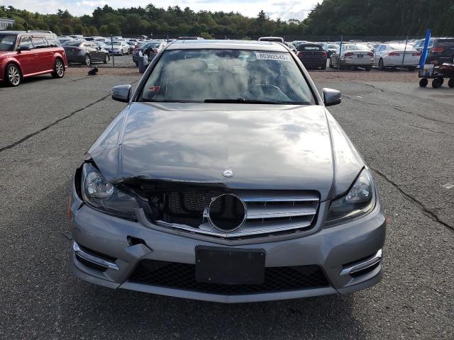 WDDGF8BB8CA707345 - 2012 MERCEDES-BENZ C 300 4MATIC GRAY photo 5