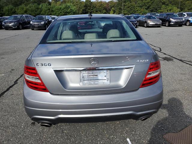 WDDGF8BB8CA707345 - 2012 MERCEDES-BENZ C 300 4MATIC GRAY photo 6
