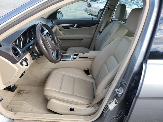 WDDGF8BB8CA707345 - 2012 MERCEDES-BENZ C 300 4MATIC GRAY photo 7