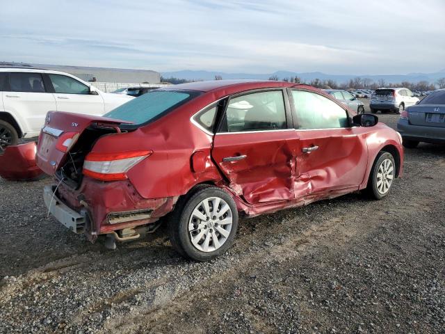 3N1AB7AP9DL675778 - 2013 NISSAN SENTRA S RED photo 3