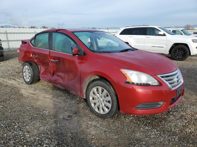 3N1AB7AP9DL675778 - 2013 NISSAN SENTRA S RED photo 4