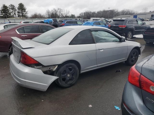 1HGEM22592L001844 - 2002 HONDA CIVIC LX SILVER photo 3