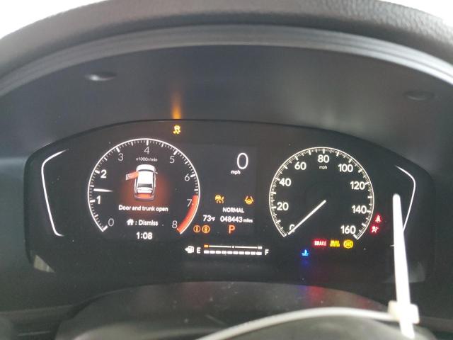 2HGFE2F51NH590353 - 2022 HONDA CIVIC SPORT ნაცრისფერი ფოტო 9