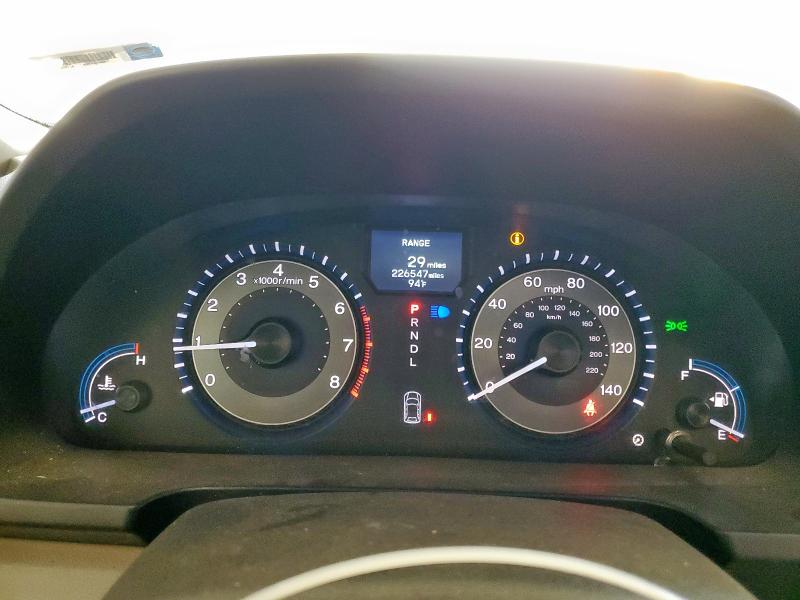 5FNRL5H9XDB054699 - 2013 HONDA ODYSSEY TOURING თეთრი ფოტო 9