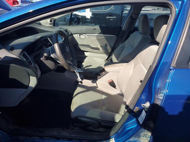 19XFB2F86FE247343 - 2015 HONDA CIVIC EX BLUE photo 7