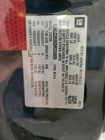 1GNLC2E06DR339959 - 2013 CHEVROLET TAHOE POLICE BLACK photo 13