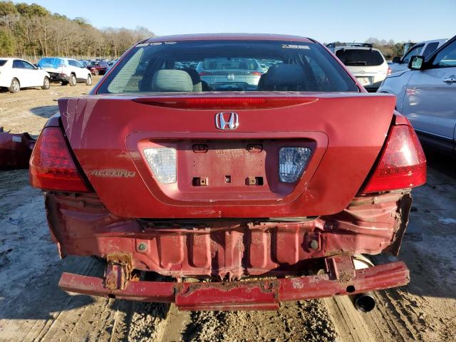 1HGCM55397A039046 - 2007 HONDA ACCORD SE RED photo 6