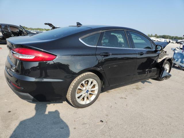 3FA6P0LU5KR105355 - 2019 FORD FUSION SE Schwarz Foto 3