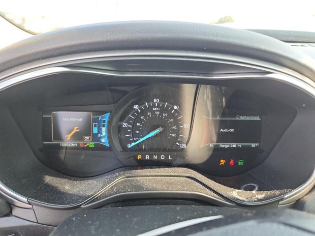 3FA6P0LU5KR105355 - 2019 FORD FUSION SE Schwarz Foto 9