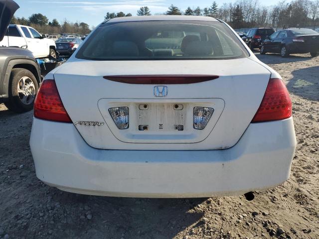 1HGCM56187A111349 - 2007 HONDA ACCORD VALUE WHITE photo 6