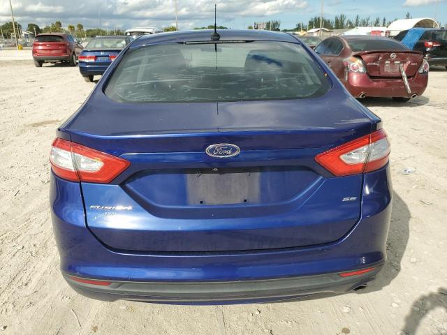 1FA6P0H7XF5127735 - 2015 FORD FUSION SE BLUE photo 6