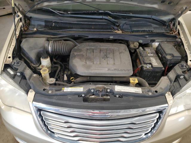 2A4RR8DG5BR609901 - 2011 CHRYSLER TOWN & COU TOURING L TAN photo 12