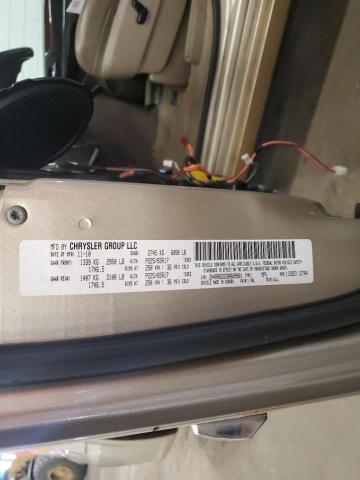 2A4RR8DG5BR609901 - 2011 CHRYSLER TOWN & COU TOURING L TAN photo 13