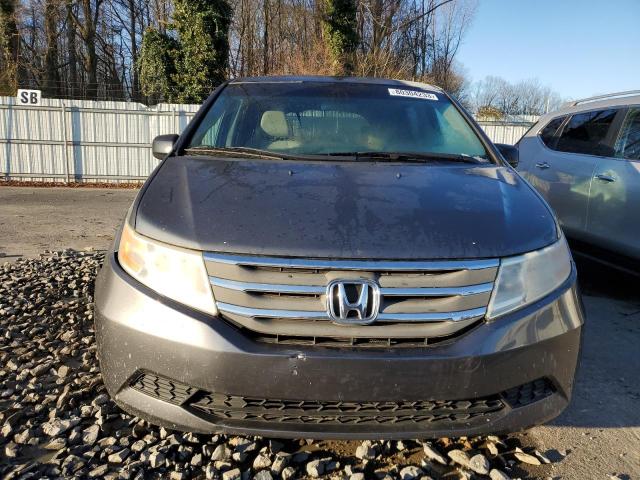 5FNRL5H21DB013851 - 2013 HONDA ODYSSEY LX GRAY photo 5