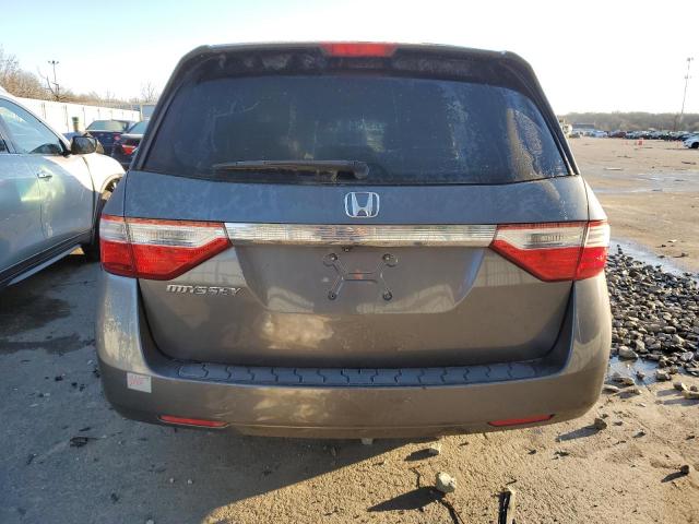 5FNRL5H21DB013851 - 2013 HONDA ODYSSEY LX GRAY photo 6