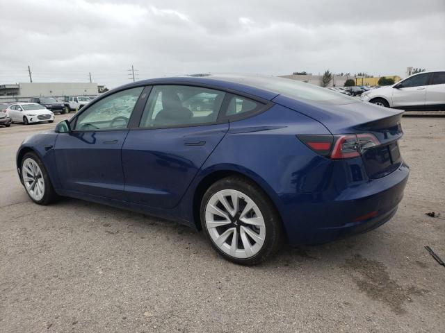 5YJ3E1EA4PF615037 - 2023 TESLA MODEL 3 BLUE photo 2