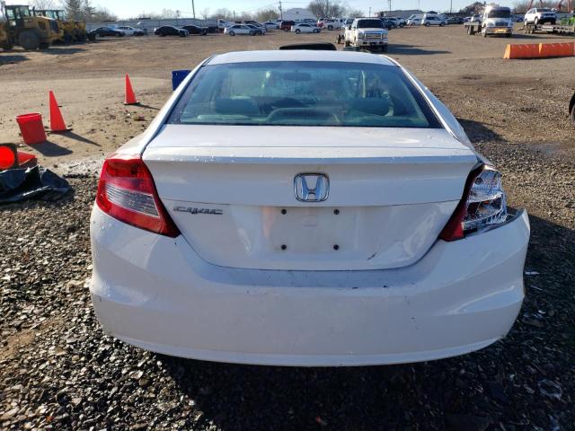 2HGFG3B5XCH557015 - 2012 HONDA CIVIC LX WHITE photo 6