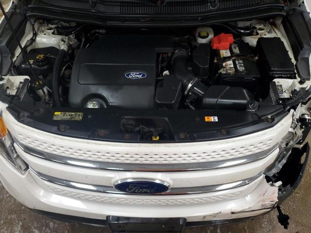 1FMHK8F8XBGA45607 - 2011 FORD EXPLORER LIMITED WHITE photo 12