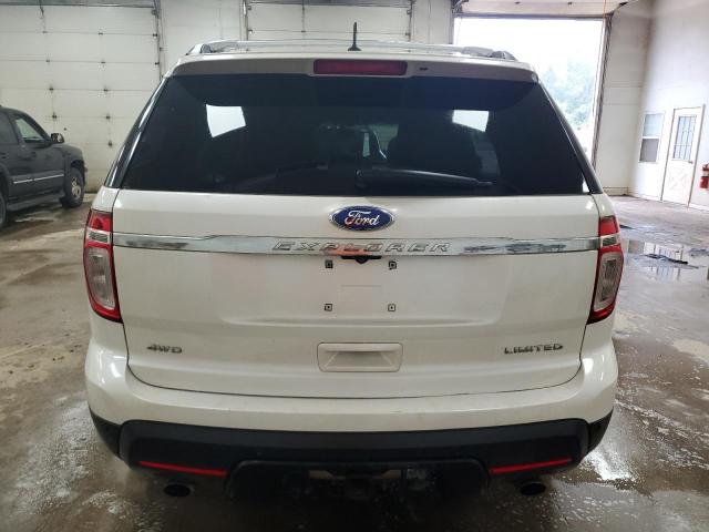 1FMHK8F8XBGA45607 - 2011 FORD EXPLORER LIMITED WHITE photo 6