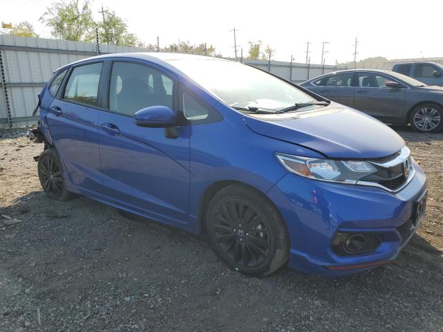 3HGGK5H60LM719895 - 2020 HONDA FIT SPORT BLUE photo 4