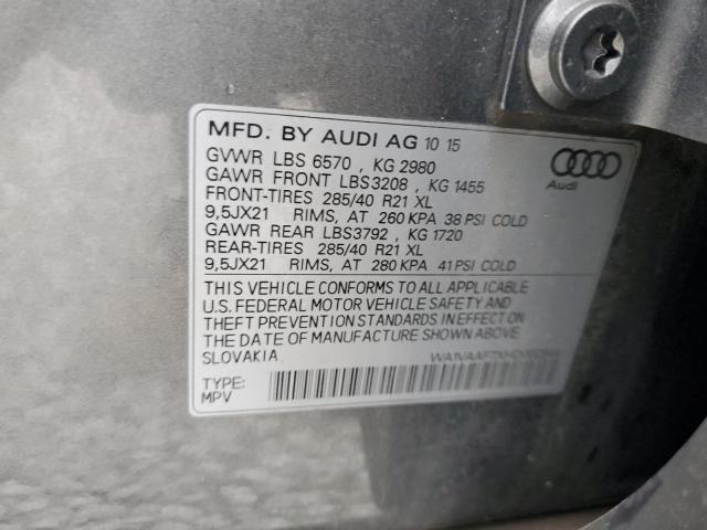 WA1VAAF7XHD002544 - 2017 AUDI Q7 PRESTIGE 灰色 照片 13