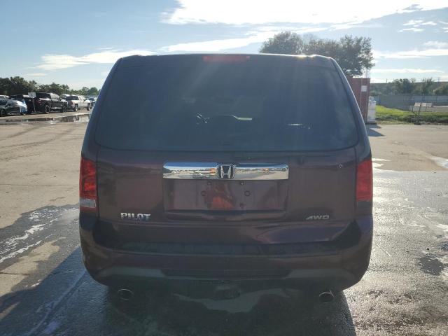 5FNYF4H5XCB080695 - 2012 HONDA PILOT EXL ბურგუნდია ფოტო 6