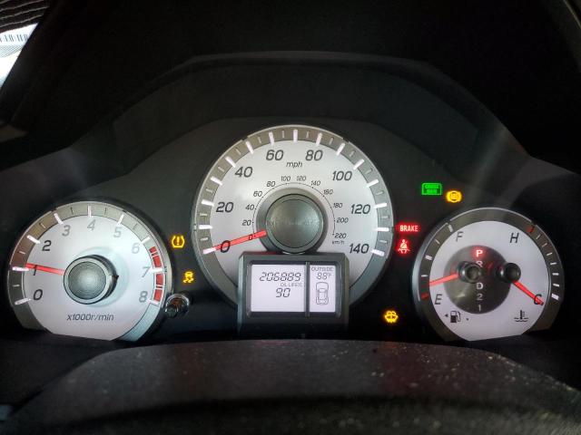 5FNYF4H5XCB080695 - 2012 HONDA PILOT EXL ბურგუნდია ფოტო 9