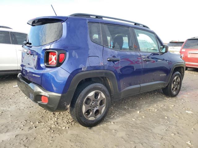 ZACCJBAB1HPE67455 - 2017 JEEP RENEGADE SPORT BLUE photo 3