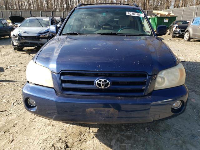 JTEEP21A570226531 - 2007 TOYOTA HIGHLANDER SPORT BLUE photo 5