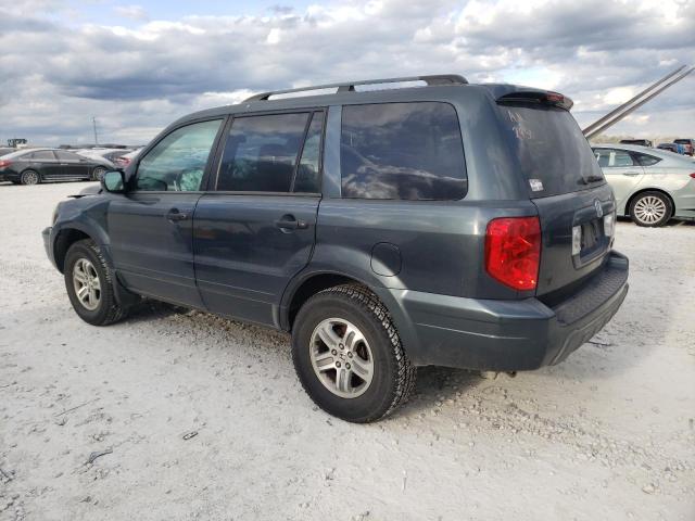 2HKYF18594H532458 - 2004 HONDA PILOT EXL GRAY photo 2