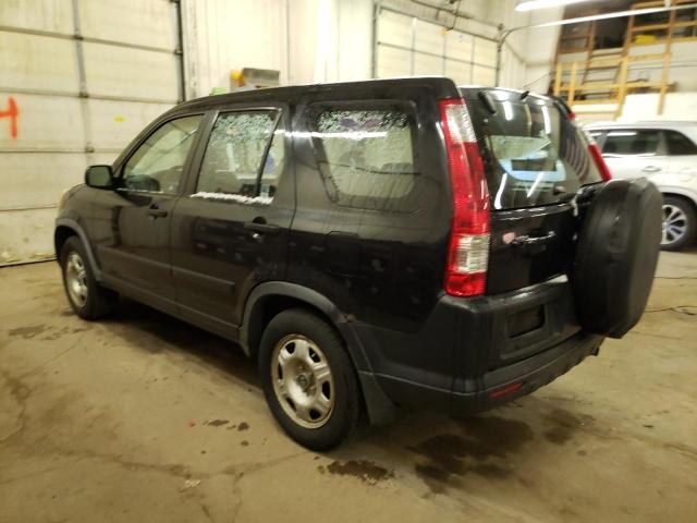 JHLRD785X6C062584 - 2006 HONDA CR-V LX BLACK photo 2