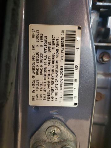 1HGCM66587A090561 - 2007 HONDA ACCORD EX BLUE photo 12