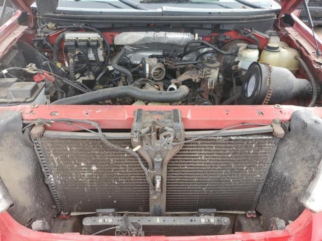 1FTRX14W57FB36042 - 2007 FORD F150 RED photo 11