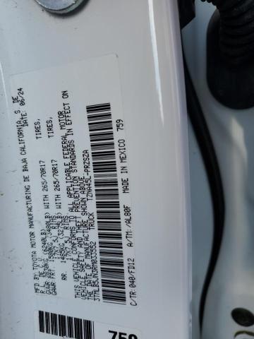 3TMLB5JN3RM033552 - 2024 TOYOTA TACOMA DOUBLE CAB Biały zdjęcie 12