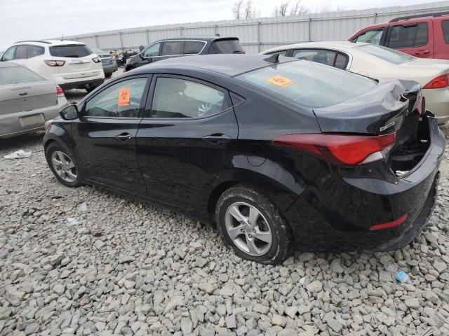 KMHDH4AE5EU143887 - 2014 HYUNDAI ELANTRA SE BLACK photo 2